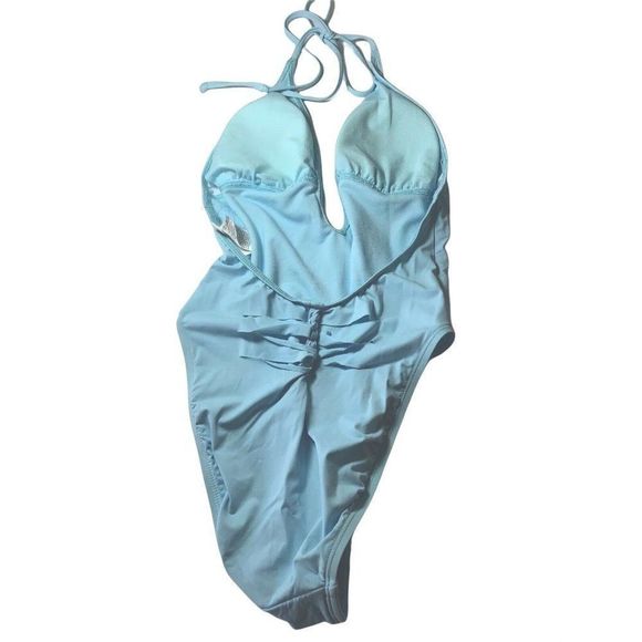 Bikini Lab Swim Suit Small 9800 Blue One Piece - Picture 8 of 9